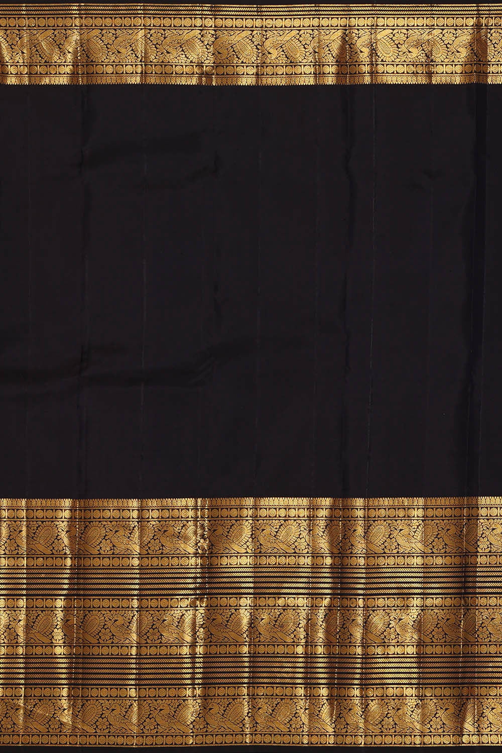 Image of Kanchipattu Black Brocade Saree